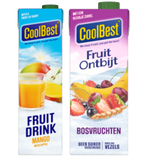 Coolbest fruitdrink of fruitontbijt